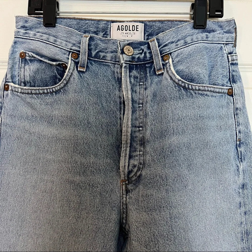 Agolde Riley High Rise Straight Crop Jeans - Picture 10 of 13